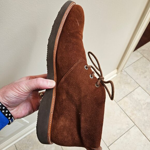 Samuel Hubbard Men's Suede Chukka Boots, Chestnut, Sz 12 - Picture 12 of 16
